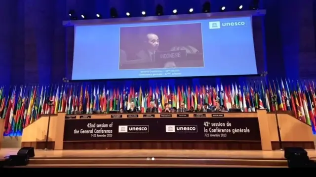 Bahasa Indonesia Jadi Bahasa Resmi di Sidang Umum UNESCO, Presiden Jokowi: Kebanggaan Kita Semua.  foto: Instagram @jokowi