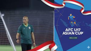 Kurniawan Dwi Yulianto di Piala Asia U-17 2026. (Bola.com/Kurniawan Dwi Yulianto)