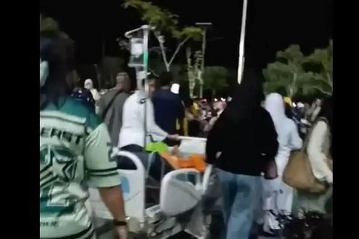 Suasana salah satu RS di Kota Tarakan, saat terjadi gempa