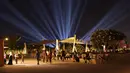 Corniche menjadi salah satu spot favorit warga Qatar dan turis untuk menghabiskan akhir pekan. Terlebih lagi di saat Qatar menjadi tuan rumah ajang Piala Dunia 2022. (Bola.com/Ade Yusuf Satria)