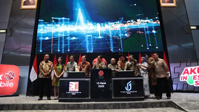 Saham PT Sinar Terang Mandiri Tbk (MINE) dan PT Jantra Grupo Indonesia Tbk (KAQI) resmi mencatatkan saham di  BEI. (Foto: BEI)