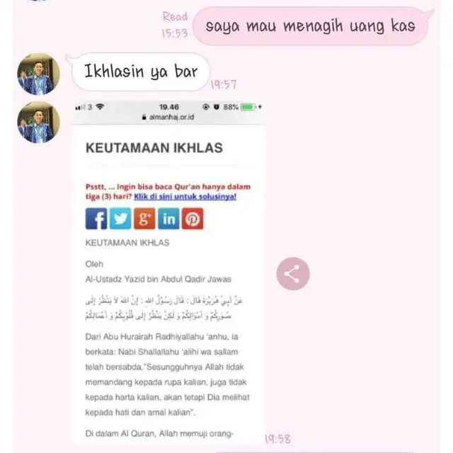 7 Chat Balasan Orang Ditagih Uang Kas Ini Kocak, Bikin Geregetan