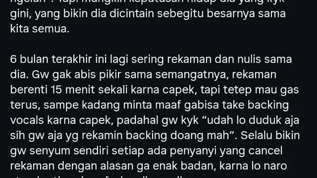 Kamga Kenang Momen Kerja Bareng Vidi Aldiano