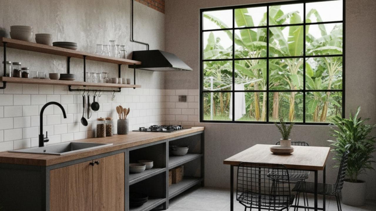 Model Dapur Belakang Rumah di Kampung