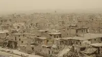 Badai pasir melanda Aleppo, Suriah. (AFP)