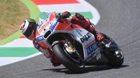 Pebalap Ducati, Jorge Lorenzo, masih menatap percaya diri balapan di MotoGP Mugello meski start di urutan ketujuh. (EPA/Luca Zennaro)