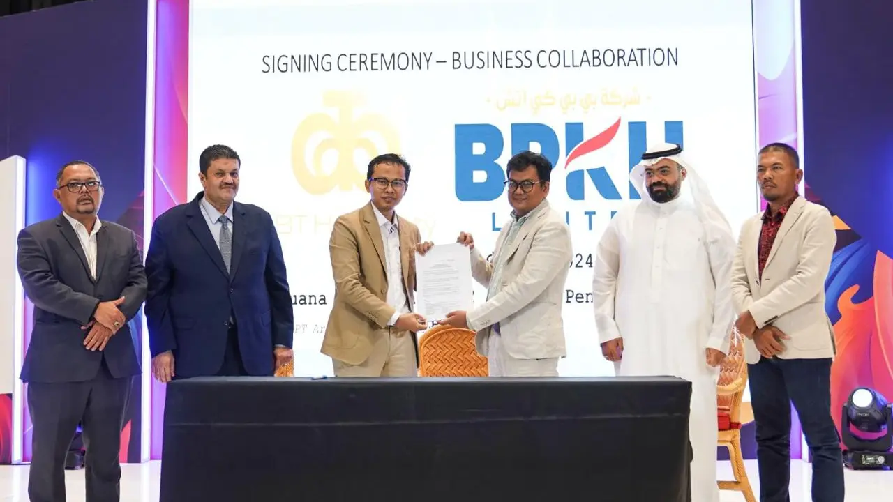 BPKH Limited selaku anak usaha Badan Pengelola Keuangan Haji (BPKH), resmi menandatangani kontrak pengelolaan dua hotel di Arab Saudi (Istimewa)