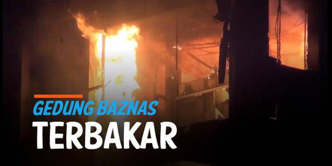 VIDEO: Gedung Baznas Jakarta Terbakar, 18 Mobil Damkar Dikerahkan