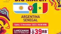 Jadwal dan Link Streaming Argentina U-17 vs Senegal U-17 di Vidio