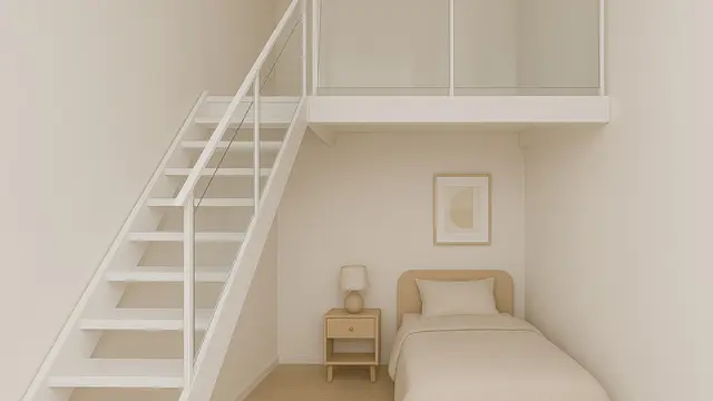 Desain Tangga untuk Kamar Mezzanine