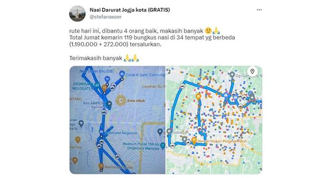 Kisah Pemuda Penggiat Nasi Darurat Jogja, Pernah Viral Masuk IG Story Jefri Nichol