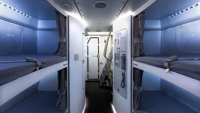 Ruang istirahat para awak pesawat. (Sumber Qantas Newsroom)