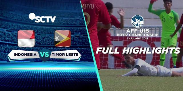 VIDEO: Highlight Piala AFF U-15 2019, Timnas Indonesia Vs Timor Leste 1-1