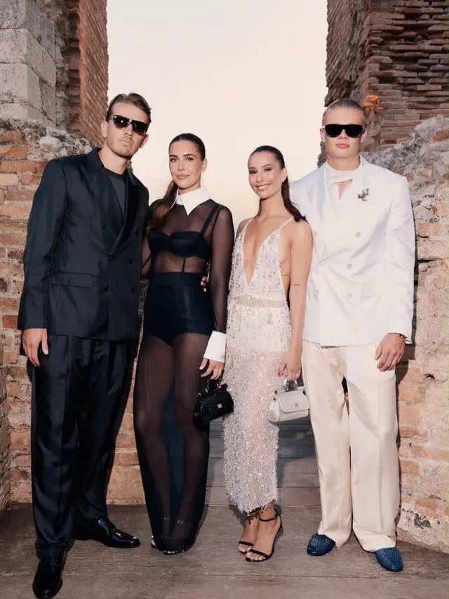 Bak Pengantin, Erling Haaland dan Kekasihnya Tampil Serasi di Dolce & Gabbana Alta Sartoria
