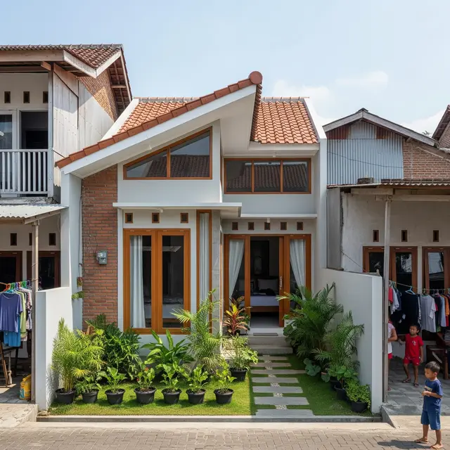9 Inspirasi Rumah 6x8 2 Kamar di Lahan Sempit Kampung, Desain Minimalis Hemat Biaya