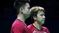 Kevin Sanjaya Sukamuljo/Marcus Fernaldi Gideon mengaku tertekan sehingga melakukan kesalahan sendiri ketika menyerah dari ganda Jepang. (dok. PBSI)