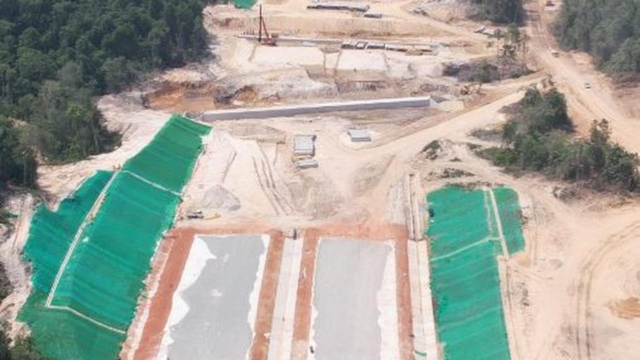 Proyek Jalan Tol IKN Segmen 3B KKT Kariangau-SP Tempadung Capai Progress 37%