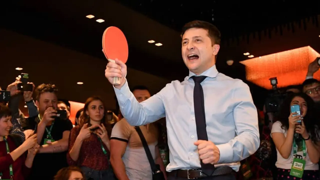 Volodymyr Zelensky, pelawak yang menjadi kandidat presiden Ukraina (AP Photo)