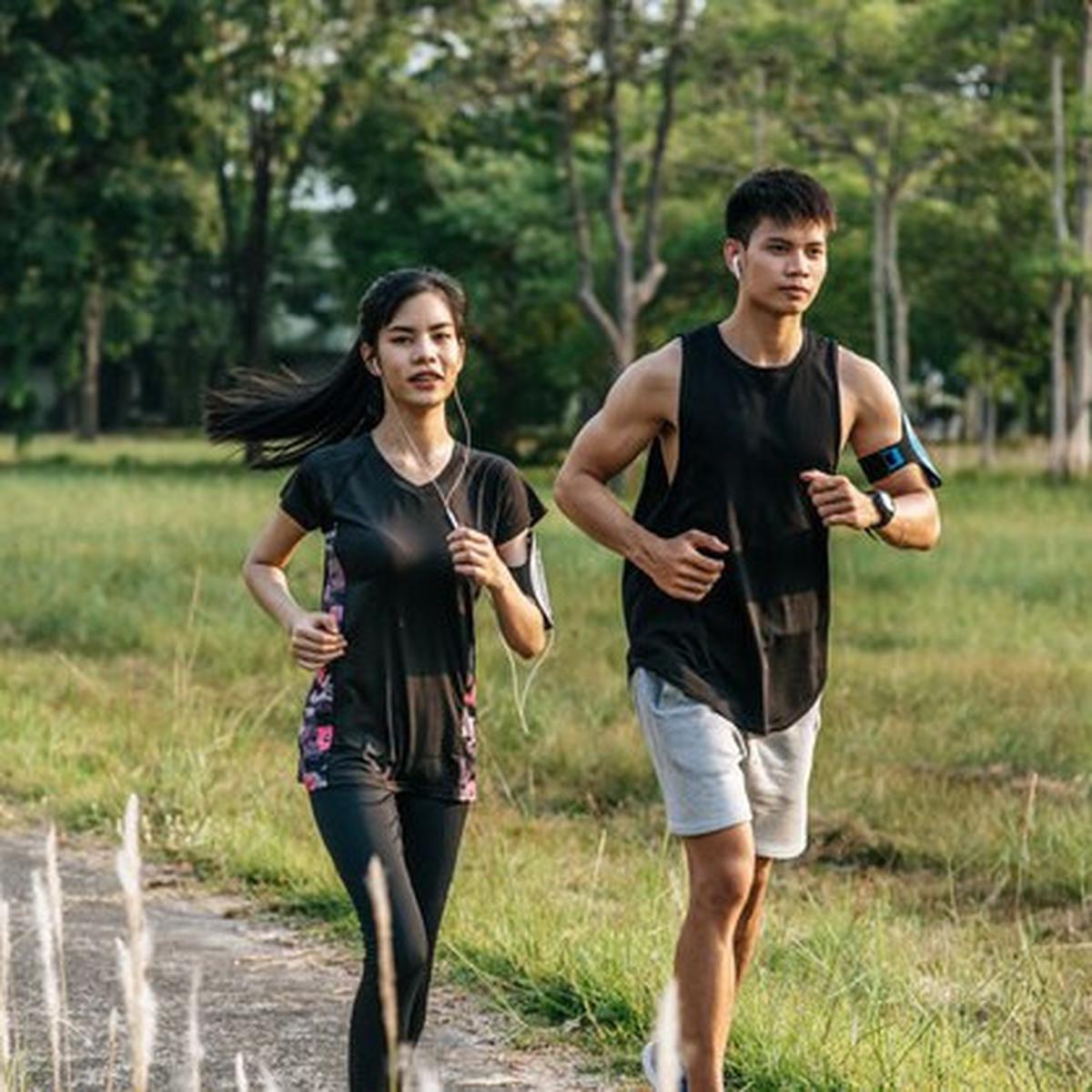 Ilustrasi olahraga lari, jogging