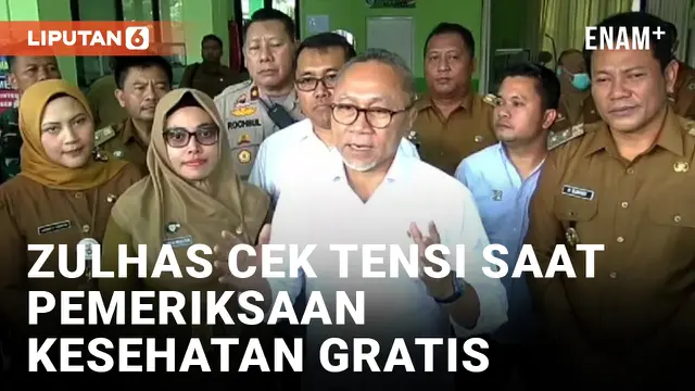 VIDEO: Pantau Pemeriksaan Kesehatan Gratis, Zulhas Ikut Ditensi