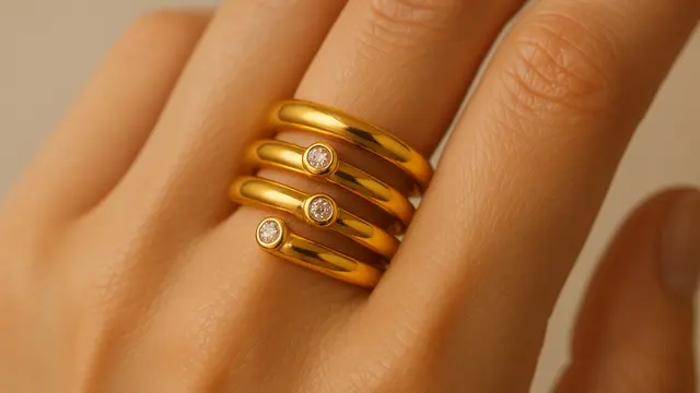 Model Cincin Lilit Emas 24 Karat yang Unik dan Stylish/Ilustrasi AI