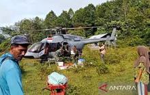 Pemerintah Pusat Kirim Bantuan Logistik ke Sikundo Aceh Barat via Helikopter