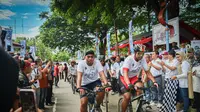 Rombongan pesepeda dilibatkan dalam kampanye Jelajah Bersih Negeri 2023 untuk memperingati Hari Peduli Sampah Nasional 2023. (dok. Biro Humas KLHK)
