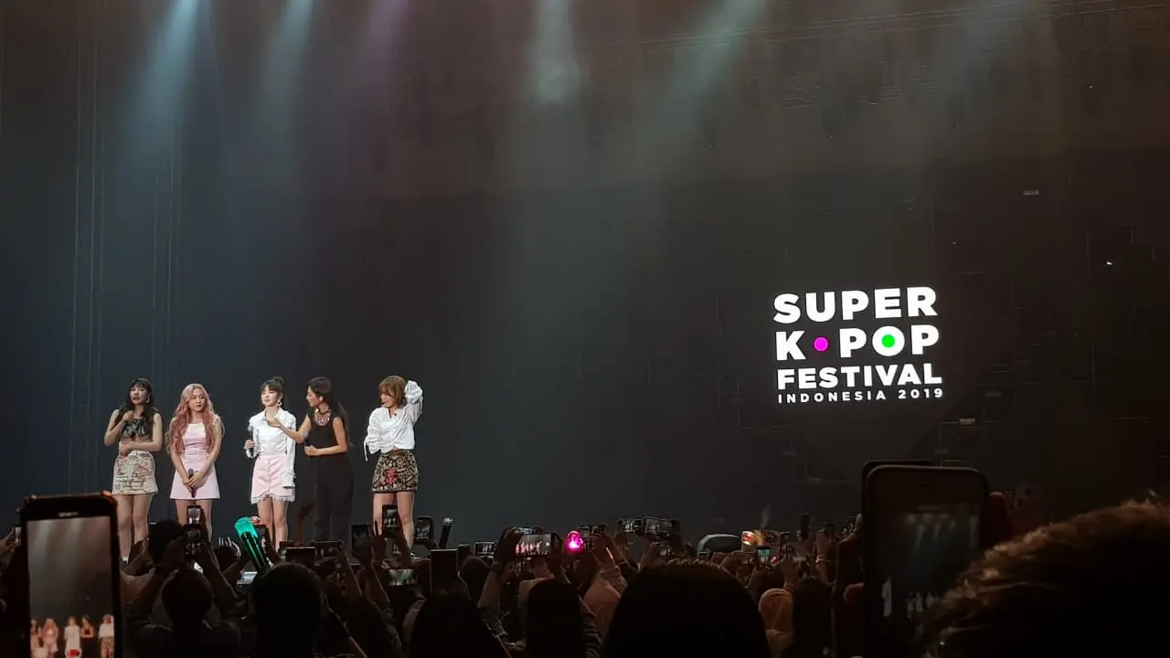 Red Velvet dalam Super K-Pop Festival Indonesia 2019