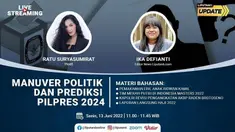 Live Streaming Liputan6 Update, Senin 13 Juni 2022  dengan tema: Manuver Politik dan Prediksi Pilpres 2024, pukul 11.00 WIB

Laporan Langsung:
- Pemakaman Eril Anak Ridwan Kamil
- Tim Merah Putih di Indonesia Master 2022
- Kapolri Revisi Pengang...