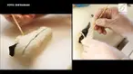 Yujia mengombinasikan seni memasak dan menggambar dalam karyanya ini.