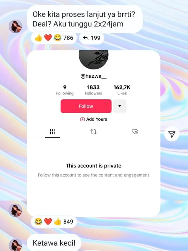 Mahalini Speak Up Dituding Selingkuh dari Rizky Febian, Tuntut Pelaku Fitnah Minta Maaf Atau Dilaporkan ke Polisi. (instagram.com/mahaliniraharja)