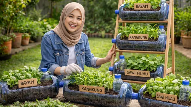 kebun galon bekas