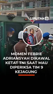 Momen Febrie Adriansyah Dikawal Ketat TNI Saat Mau Diperiksa Tim 9 Kejagung