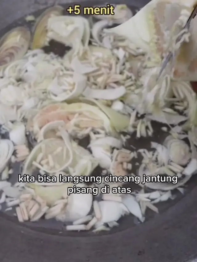 Modal 1 Bahan, Ini Cara Olah Jantung Pisang Agar Tetap Putih