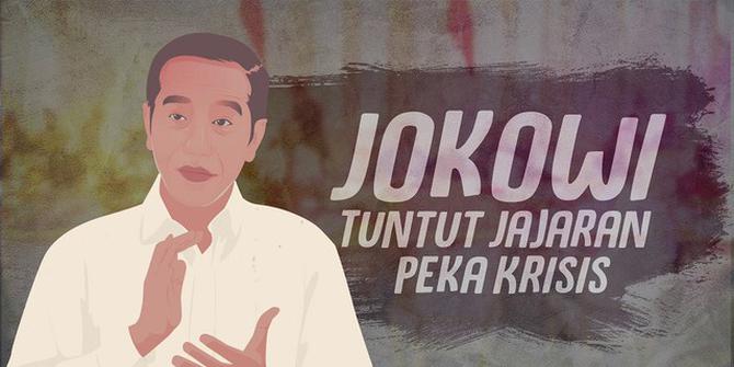 VIDEOGRAFIS: Jokowi Tuntut Jajaran Peka Krisis