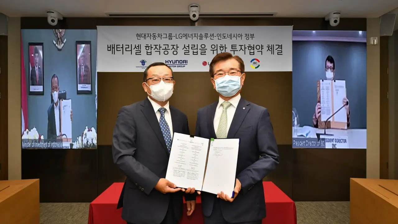 Hyundai dan LG Tanda Tangan MoU dengan Indonesia (Ist)