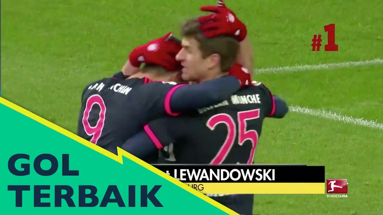 5 Gol Terbaik Bundesliga: Gol Lewandowski bawa Munchen Menang