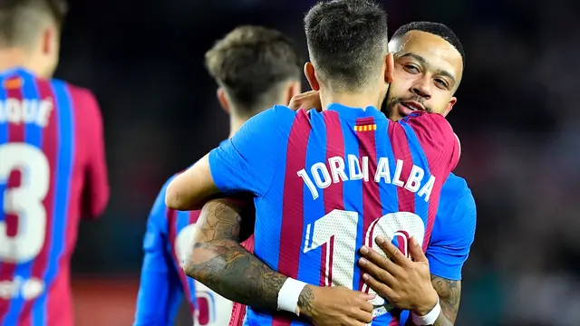 Jordi Alba dan Memphis Depay