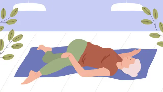 Supine Twist Pose Yoga (Capture: Intima.com)