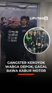 Gangster Keroyok Warga Depok, Gagal Bawa Kabur Motor