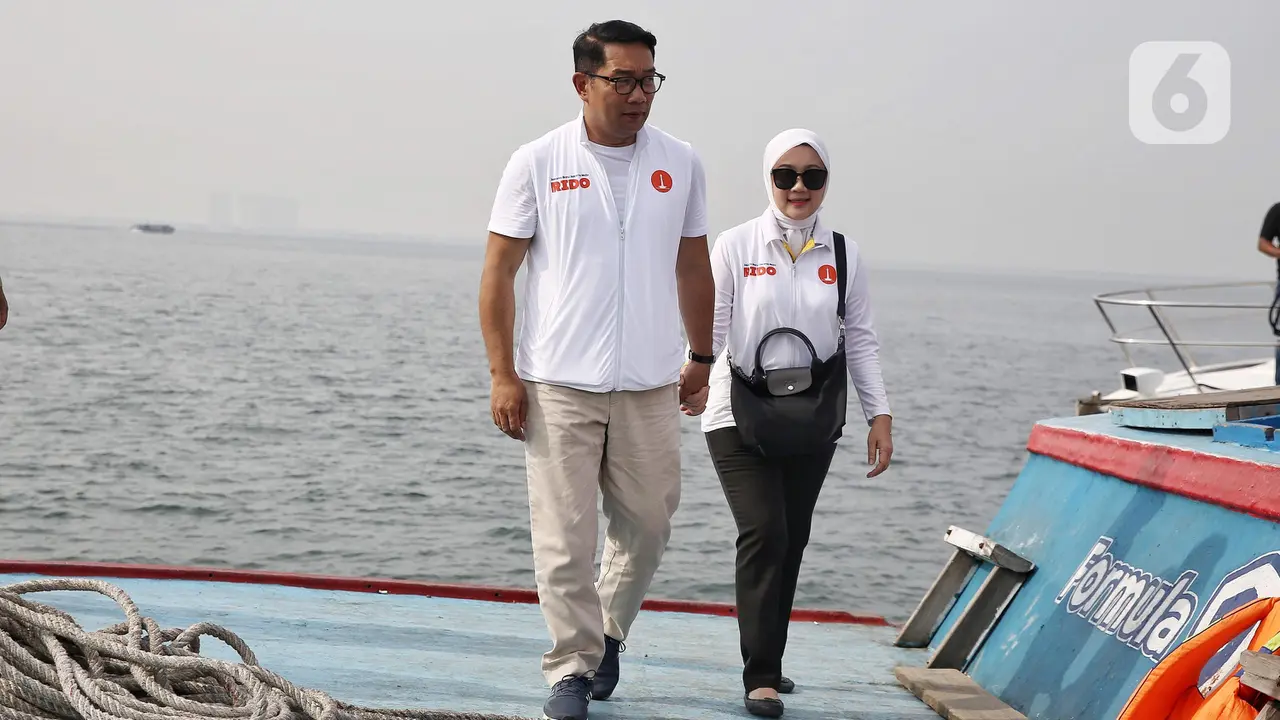 Bersama Istrinya Atalia Praratya, Cagub DKI Jakarta Nomor Urut 1 Ridwan Kamil Berkampanye di Empat Pulau
