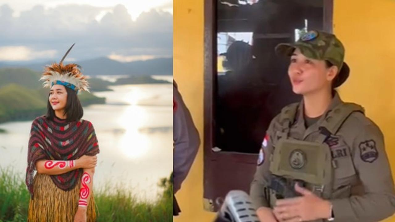 Polwan Cantik ini Ramai Disebut Mirip Veronica Tan, Sosoknya Ayu tapi Tangguh Tugas di Papua
