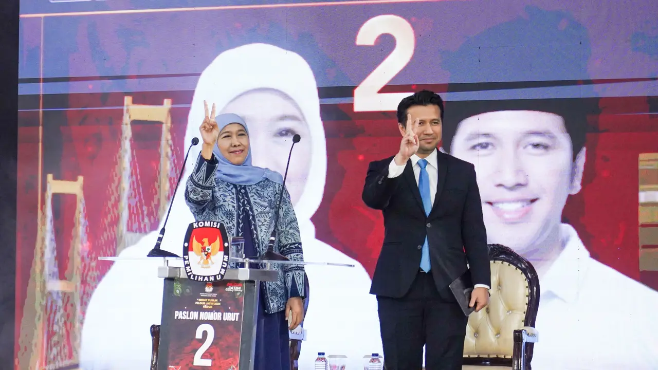 Pasangan Calon (Paslon) Calon Gubernur dan Wakil Gubernur Jawa Timur nomor urut 2 Lhofifah Indar Parawansa-Emil Elestianto Dardak (Istimewa)
