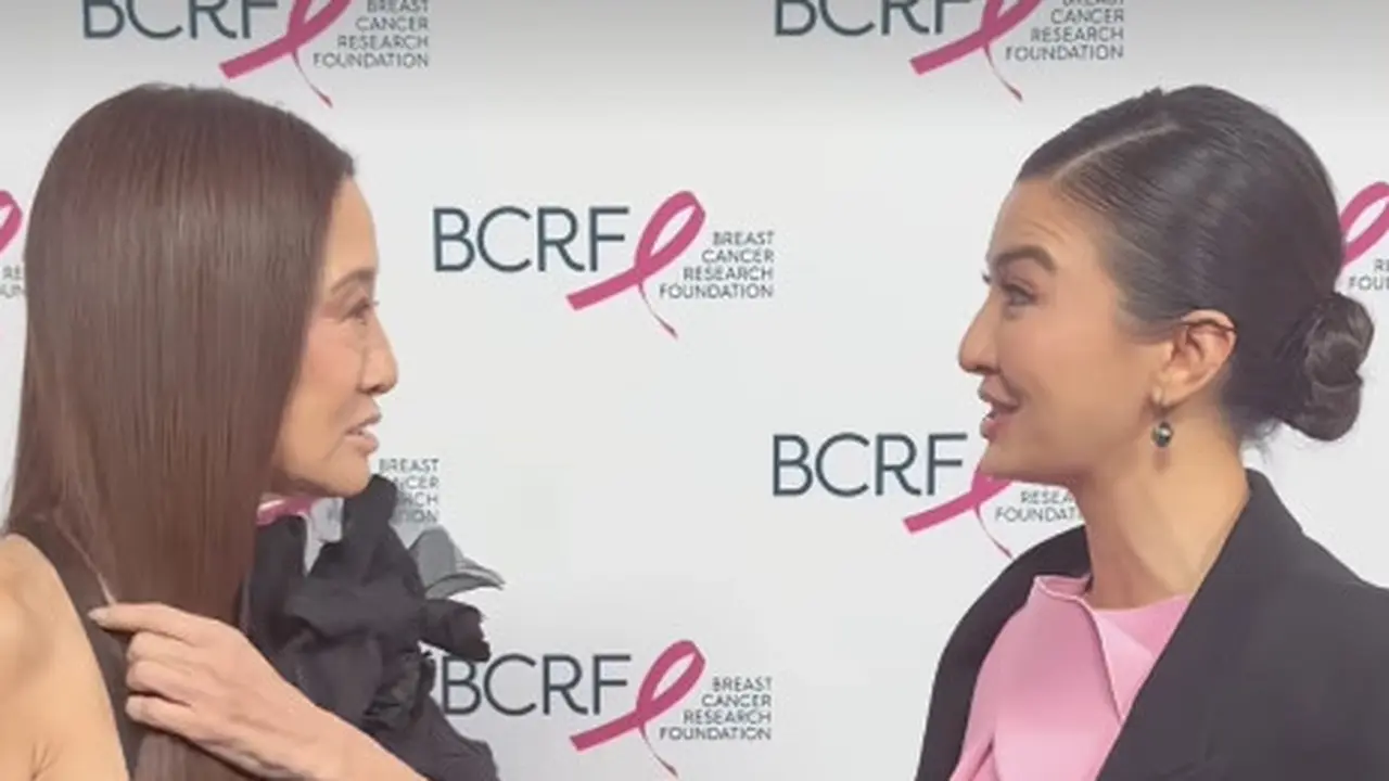 Potret Akrab Raline Shah dengan Vera Wang di Acara Amal Kanker Payudara, Tampil Manis dengan Dress Pink