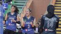 Tim putri Jawa Barat menjuarai Pul Y Kualifikasi PON XXI 2024&nbsp;setelah menang atas Jawa Timur dengan skor 3-1 (22-25, 25-22, 25-18, 25-22) di GOR Bulungan, Jakarta Selatan, Rabu, 25 Oktober 2023. (foto:&nbsp;Qisty/moji tv)