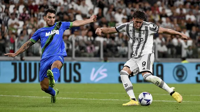 Foto: Melihat Aksi Menawan Di Maria dan Vlahovic Saat Membawa Juventus Menaklukkan Sassuolo di Liga Italia