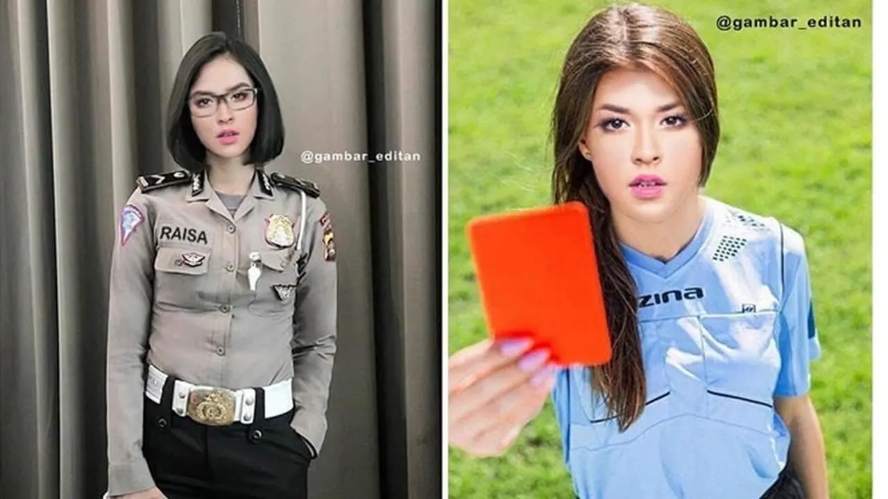 6 Editan Foto Raisa Berbagai Profesi Ini Bikin Ketawa Geli
