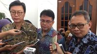 Pemerintah Korea Selatan menyampaikan hibah US$ 10 juta atau setara dengan Rp 142 miliar untuk membantu rehabilitasi dan rekonstruksi pasca gempa-tsunami di Sulawesi Tengah (Liputan6.com/Teddy Tri Setio Berty)