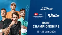 Nonton ATP 500: The HSBC Championship 2026 Live Streaming Hanya di Vidio