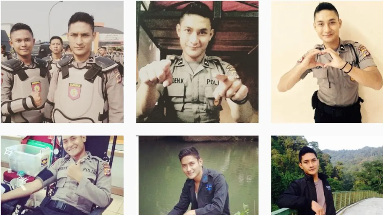 Lucu, Polisi Ganteng Ini Malah Senang Fotonya Dibajak